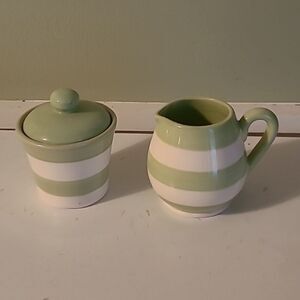 Sugar Bowl and Creamer